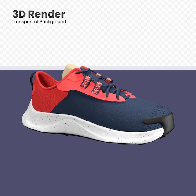 Illustrazione di scarpe sportive di rendering 3d