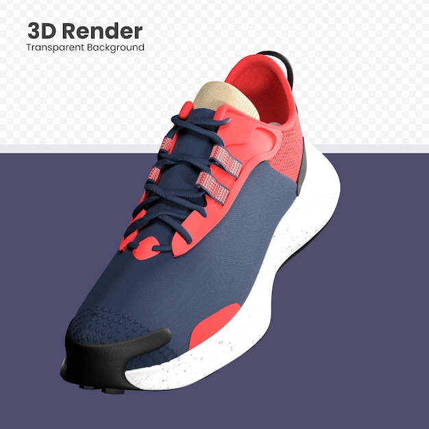 3D render sportschoenen illustratie