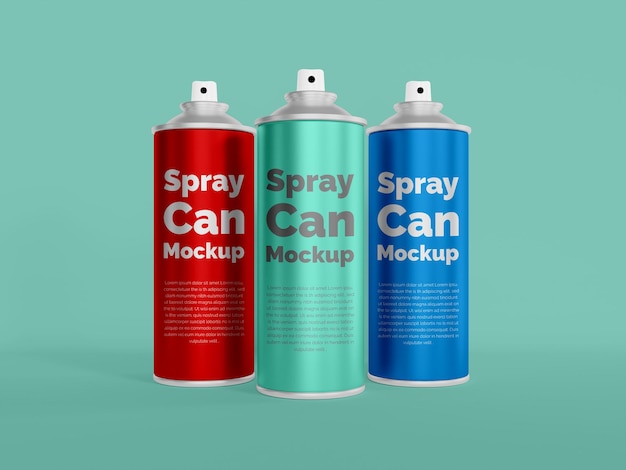 3d render spray fles mockup psd