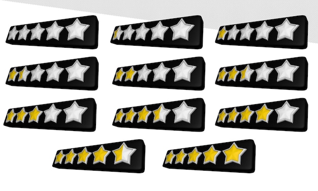 3D Render Star Rating