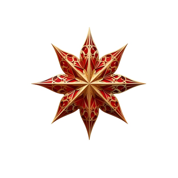 PSD 3d render star vector