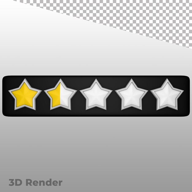 PSD 3d render sterrenclassificatie