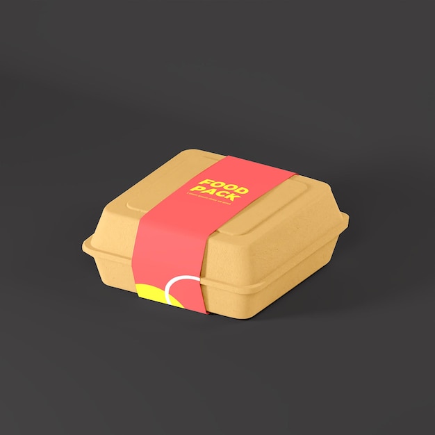 3d Render Street Food Packaging Makieta