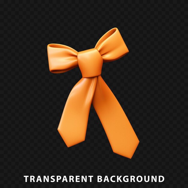 3d render tie isolated on transparent background