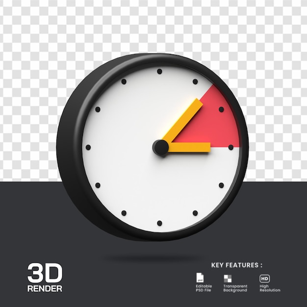 3d render of time change icon illustration