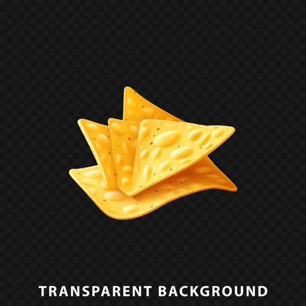 PSD 3d render tortilla chips wyizolowane na przezroczystym tle