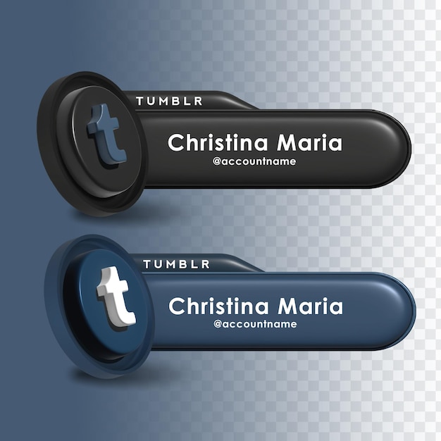 3d render tumblr design di promozione