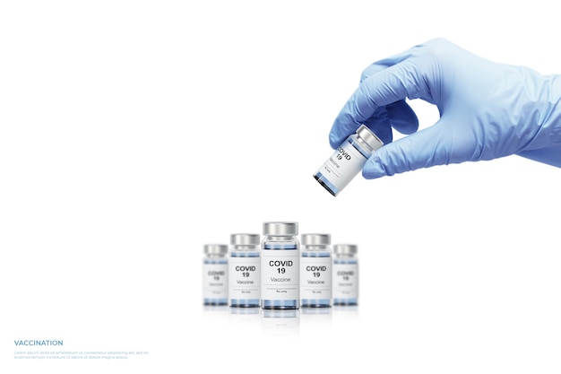 3d render vaccination coronavirus vaccine