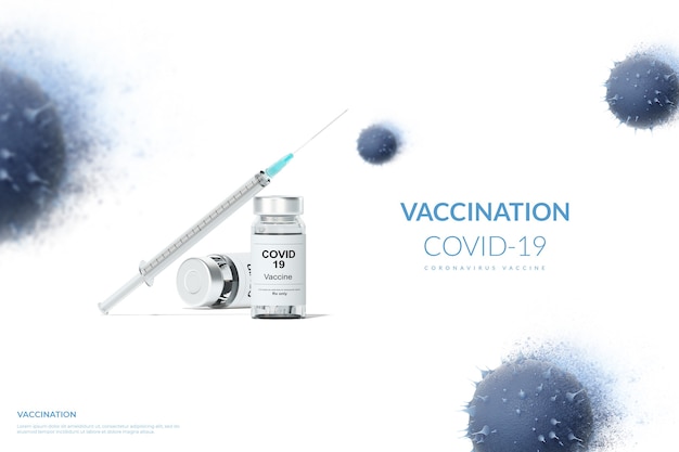 3d render vaccination coronavirus vaccine