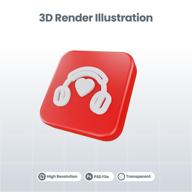 3D Render Valentine With cake Icon For UI UX Web Mobile App Social Media Promotion