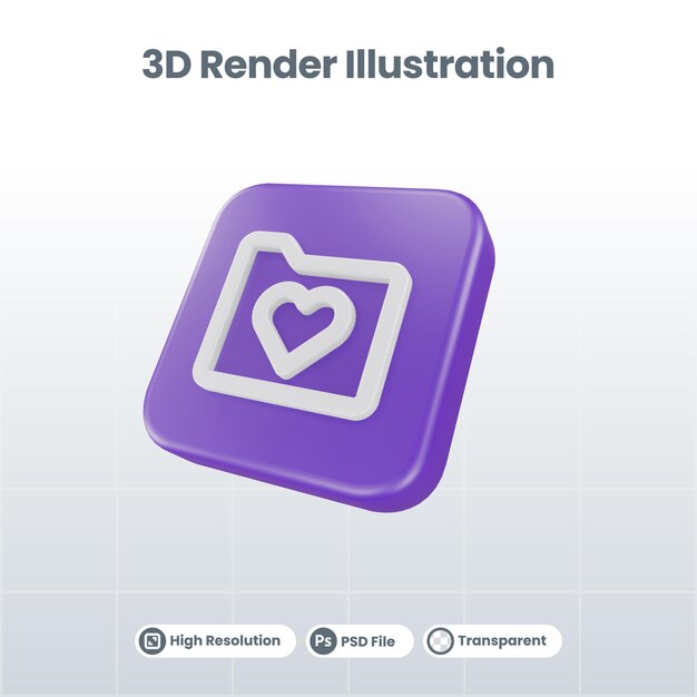 3d render valentine с иконой глаза для продвижения в социальных сетях ui ux web mobile app