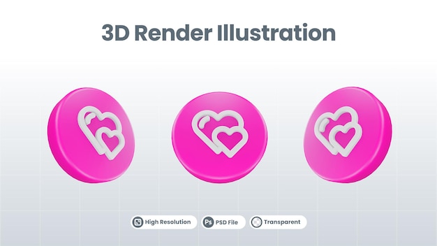 3D Render Valentine With laptop Icon For UI UX Web Mobile App Social Media Promotion