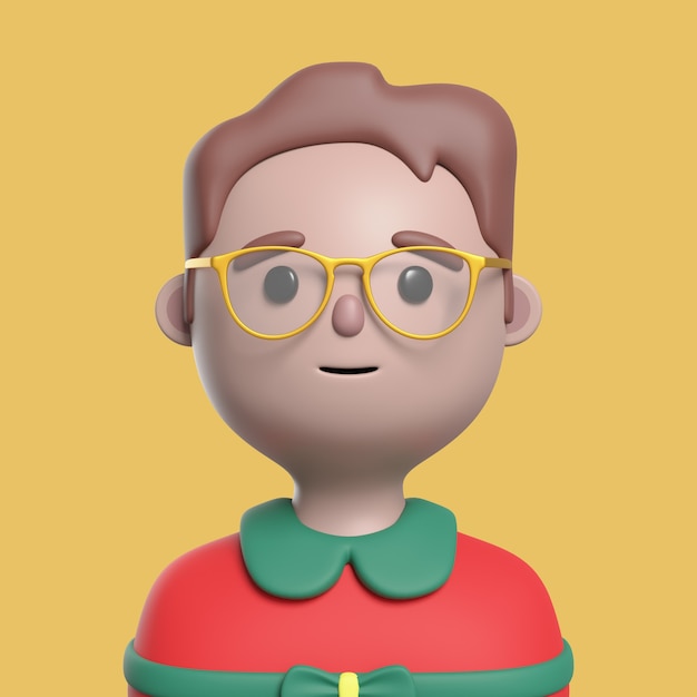 3D render van avatar karakter