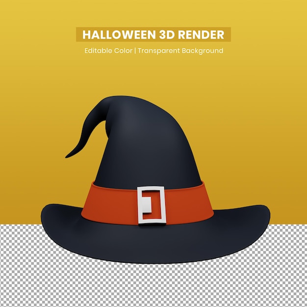 PSD 3d render van halloween spullen