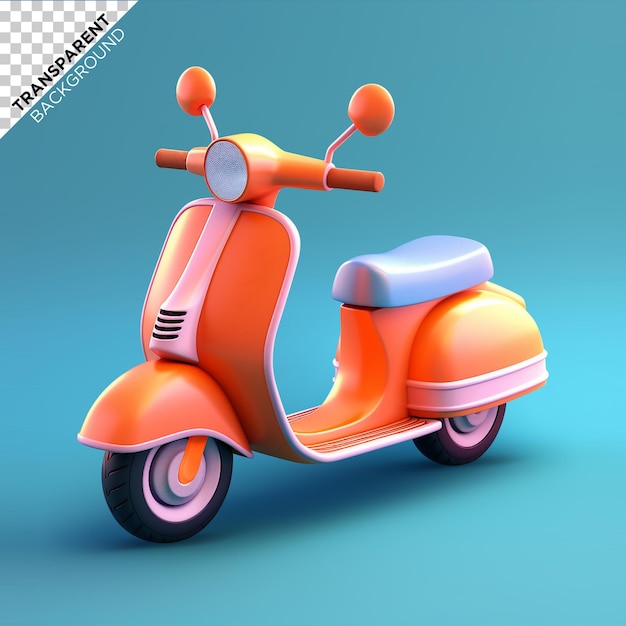 3d render van motorfiets