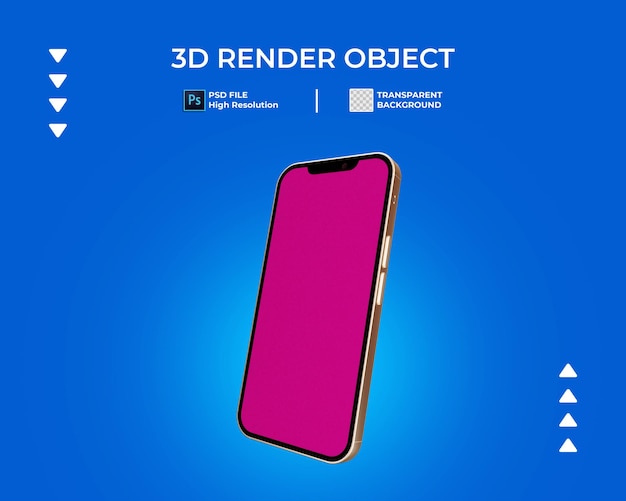 3d render van telefoon