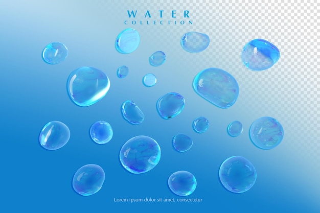 3d render watercollectie