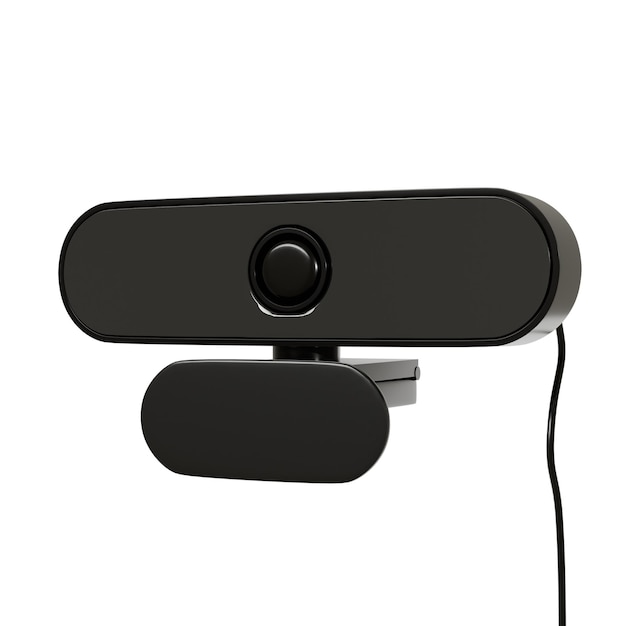3d render webcam camera front view