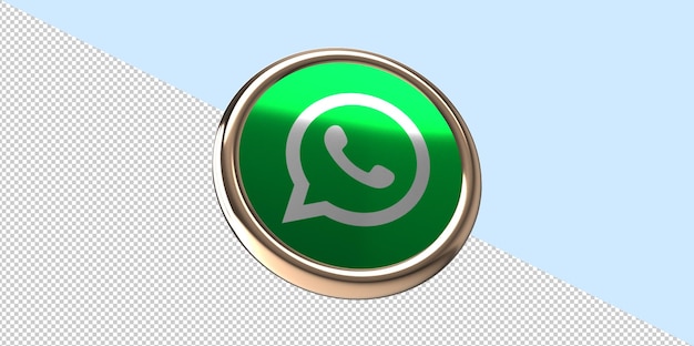 Значок whatsapp 3d визуализации