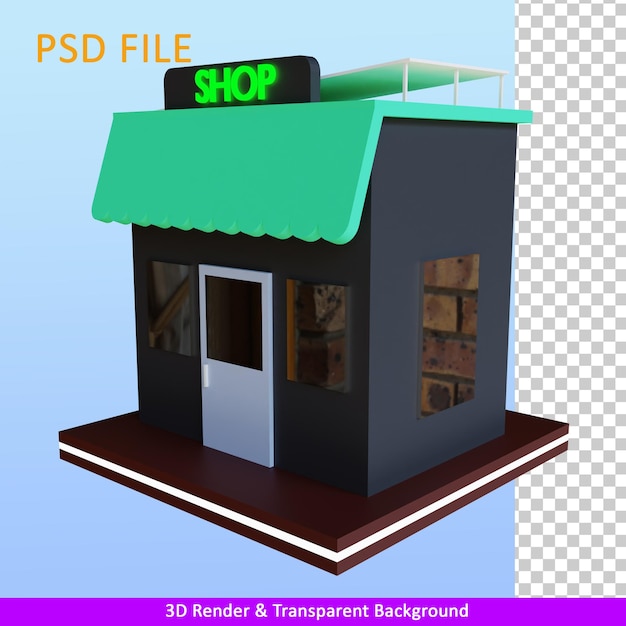 3d render winkel met zonnecel