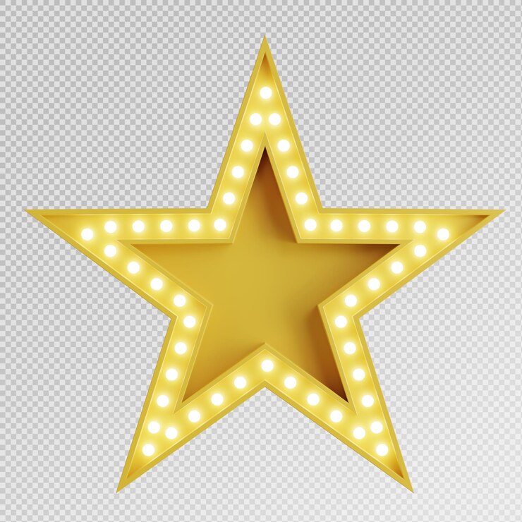 3d render of yellow billboard with light bulbwith isolated background