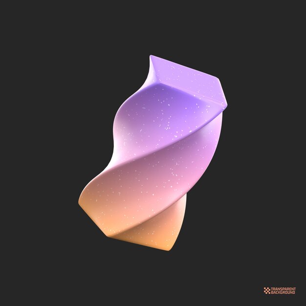 3D-rendera Abstrakt Gradient Objekt konst geometriska former