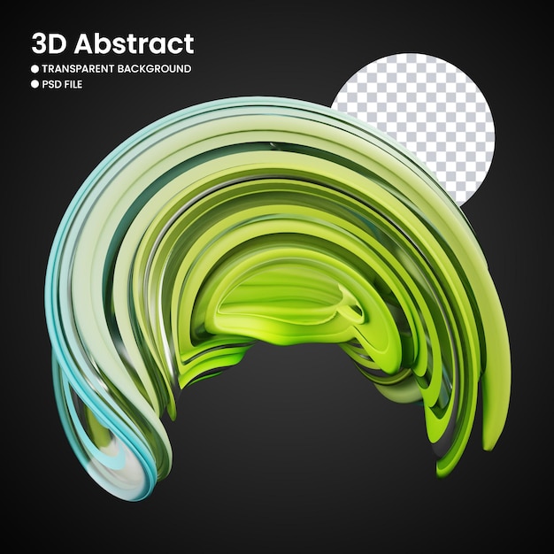 3D-rendera av abstrakta former