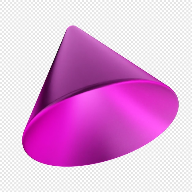 3D-rendera geometriskt glas i lila färg