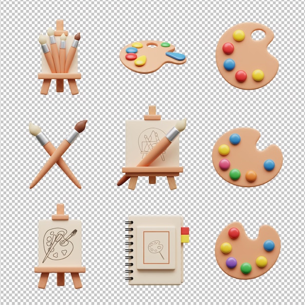 3D 렌더링 아트 용품