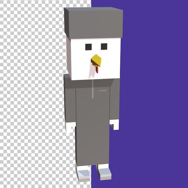 3d rendered chicken
