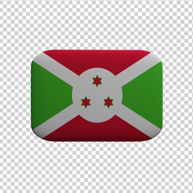 PSD 3d rendered fully isolated flag