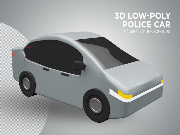 3d 렌더링 된 고품질 귀여운 낮은 폴리 장난감 자동차
