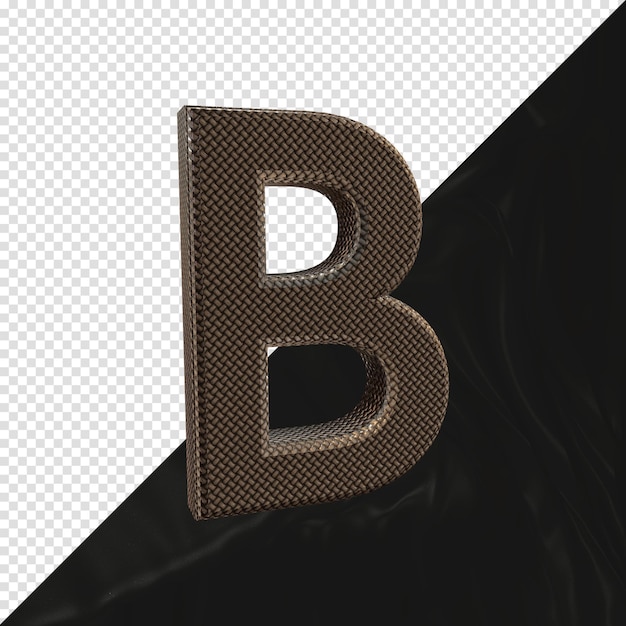 3d rendered letter b