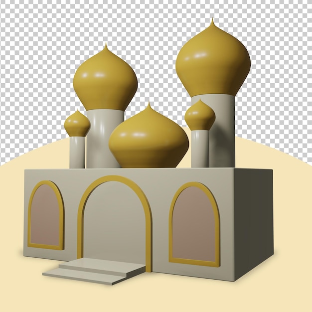 3d rendered mosque illustration