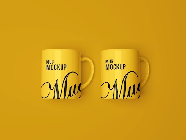 3d rendered mug mockup