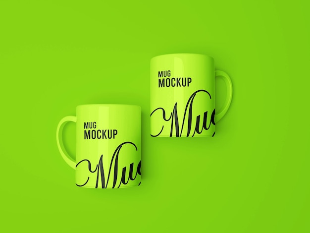 Mockup di tazza con rendering 3d