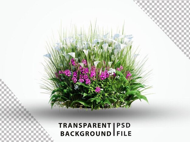 PSD 3d rendered psd house plant amp flowers png