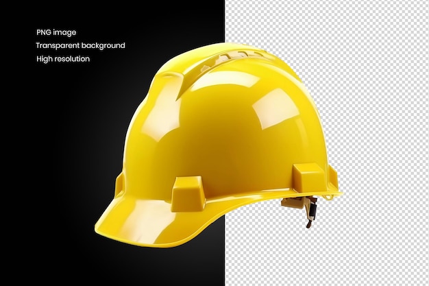 3D rendered yellow helmet for safety perpose