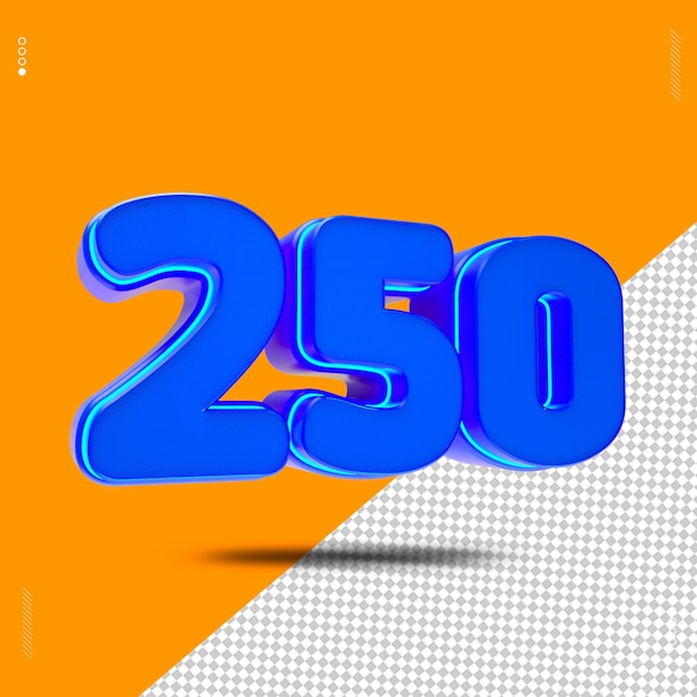 3d renderen lettertype blauw