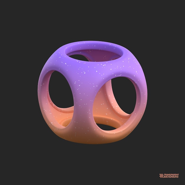 3d-rendering abstract gradient object kunst geometrische vormen
