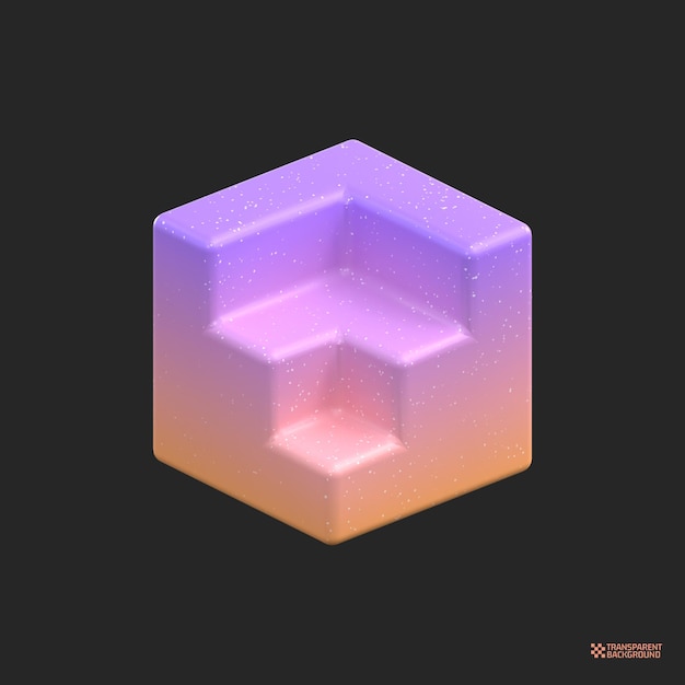 3d-rendering abstract gradient object kunst geometrische vormen