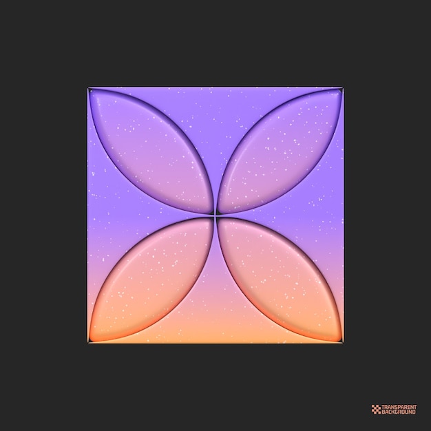 3d-rendering abstract gradient object kunst geometrische vormen