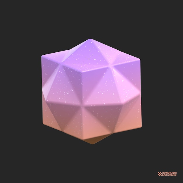 3D-rendering Abstract Gradient Object kunst geometrische vormen