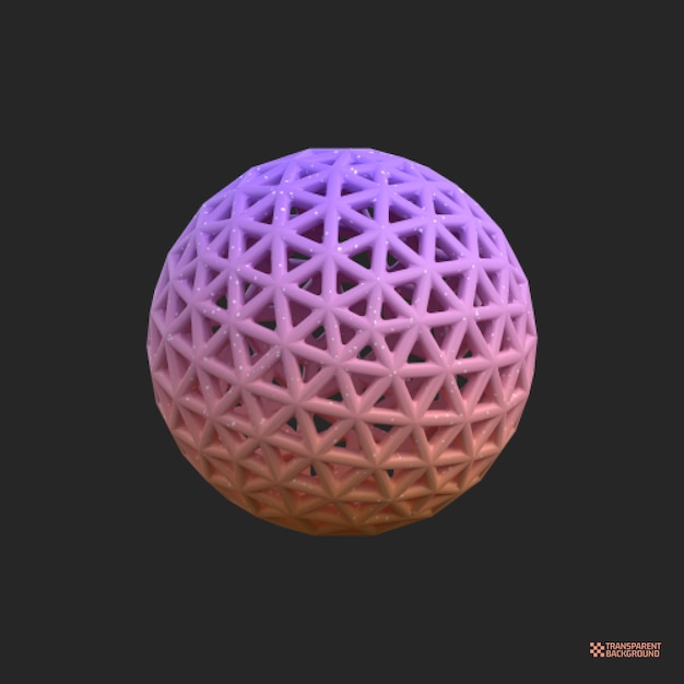 3D-rendering Abstract Gradient Object kunst geometrische vormen