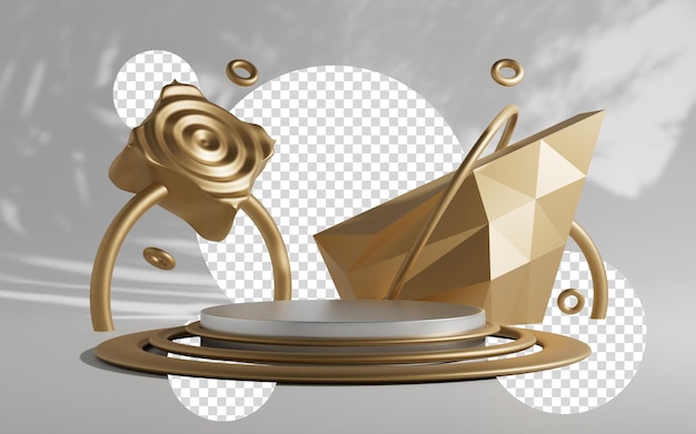 3d rendering abstract platform podium productpresentatie achtergrond
