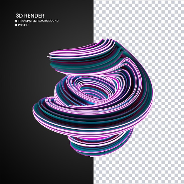 3d rendering of abstract shape