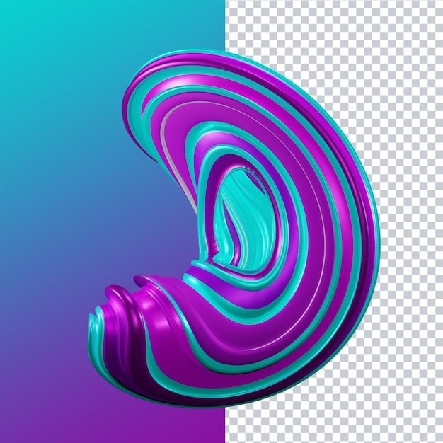 3d rendering of abstract shape