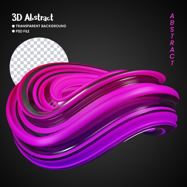 Rendering 3d di forme astratte