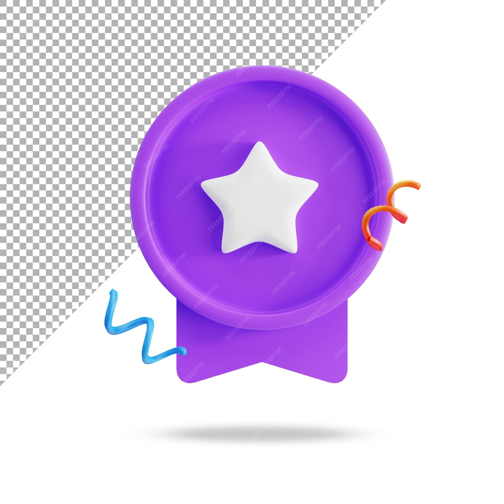 3d rendered medal reward rating rank verified quality badge icon