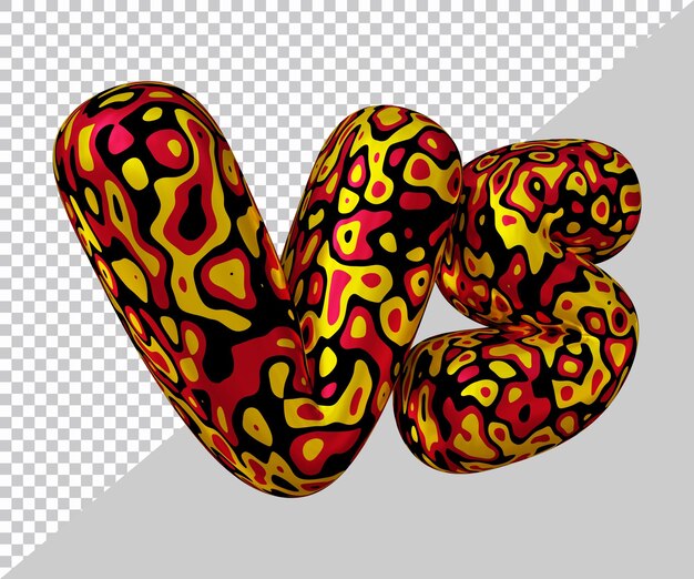 3D-rendering af vs-tekst med moderne stil